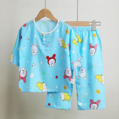 China 2021 Short Sleeve Factory Price OEM Service Summer Cotton 2 Pieces Short Sleeve Cartoon Printed Pullover Boy Clothes for sale