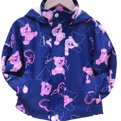 China Waterproof hot sale on the Amazon winter spring fashion thick design 2 pieces of children printed warm jacket for sale