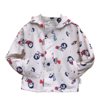 China Anti-wrinkle hot sale on the Amazon fashion thick Korean design 2 pieces printed children warm jacket winter for sale