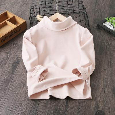 China 2021 Winter Solid Color Kids Boy T-shirt Breathable Longsleeve T-shirt For Kids for sale