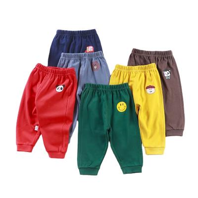 China Color Fade Proof Hot Sale OEM Service Winter Spring Terry Animal Printed Baby Boy Unisex Pants for sale