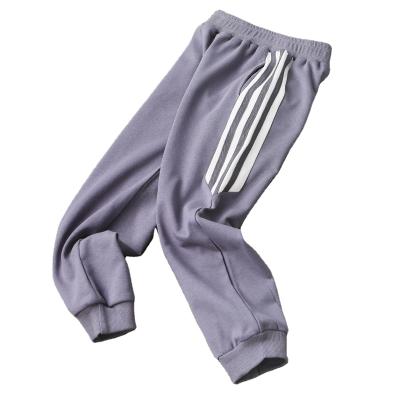 China Color Fade Proof Factory Price OEM Service Fashion Design Spring Terry Kids Jogging Suit Pile Pants for sale