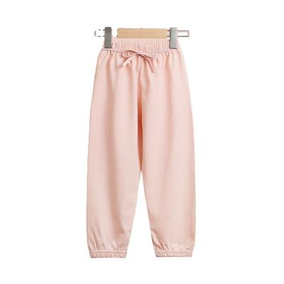 China Color Fade Proof Summer Antimosquito Cotton Full Length Long Pants For Girls for sale