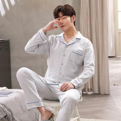 China Keep Warm 2021 Factory Price OEM Service Autumn READY Cotton Men's Sleepwear for sale