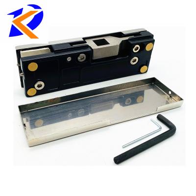 China Modern Aluminum Alloy Glass Door Frameless Glass Door Bottom Patch Fit Bottom Fixture for sale