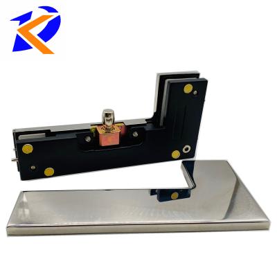 China Modern Bending Corner Patch Aluminum Alloy Cover Panel Glass Door Patch Fit Crank Clamp for sale