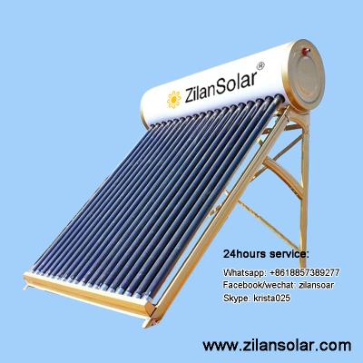 China Outdoor solar water heater with feed tank for sale