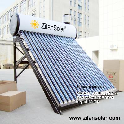 China Outdoor solar water heater with feed tank for sale