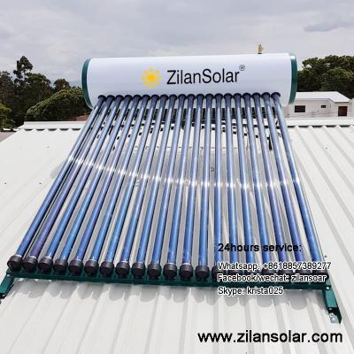 China Outdoor Heat Pipe Solar Water Heater for sale