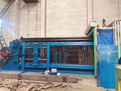 China PLC Control Automatic Gabion Machine 3.2mm Wire PVC Coated Stone Gabion Boxes for sale