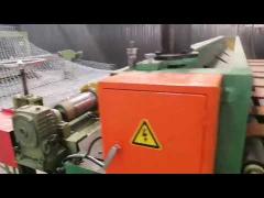 Mesh straightening machine