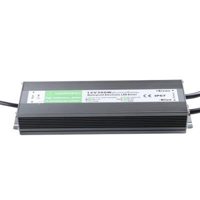 China Outdoor Constant Voltage 12V 300W IP67 Mode Switching Rainproof Power Supply For Led Flex Neon Light 230*80*40 mm for sale