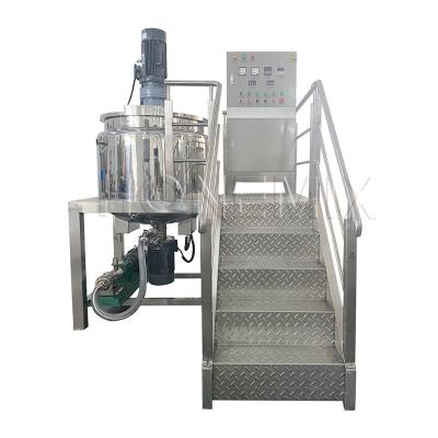 China Small Liquid Soap Making Machine 300L Shampoo Mixer Machine With Agitator for sale