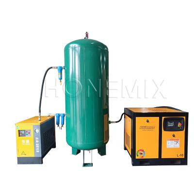 Cina Potente attrezzatura ausiliaria 7.5KW / 10HP Compressore d'aria a vite Set in vendita