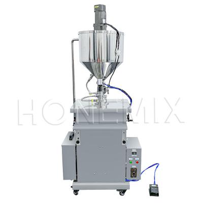 China Cosmetic Heated Balm Filling Machine Semi Auto Vertical Filling Machine for sale