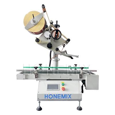 China Desktop Flat Bottle Labeling Machine electric Automatic Box Label Applicator for sale