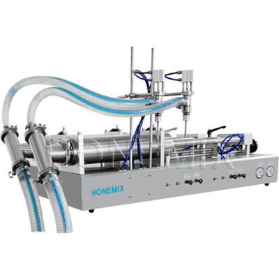 China Cosmetics Two Head Filling Machine Piston Horizontal Filling Machine CE for sale