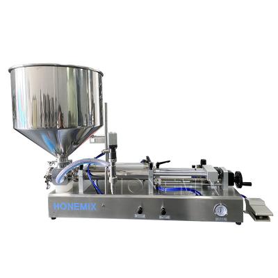 China Horizontal Sanitizer Gel Filling Machine One Nozzle Semi Auto Filling Machine for sale