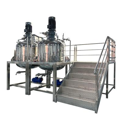 China Dual 500L Pot Sealed Lid Mixing Tank Liquid Toner Mixer for sale