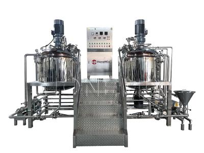 China Vacuum Emulsifying Mixer Body Cream Lotion Making Machine for sale