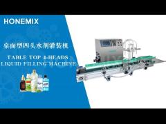 Desktop Magnetic pump 4 Heads Filling Machine