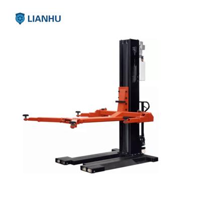 China car repair center single pole atv lift\hydraulic single pole car lift for sale