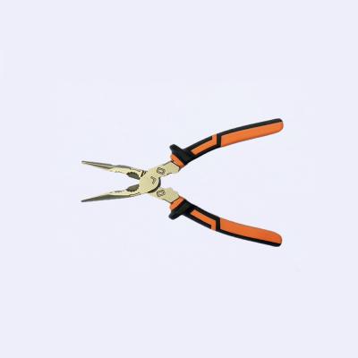 China 172mm Long Nose Pliers C1055 60CrV Wire Twisting Pliers Heavy Duty for sale