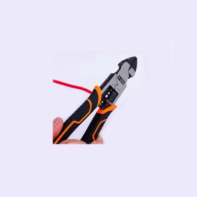 China Side Cutting Multifunction Pliers Hardened Cutting Industrial Cable Striper for sale