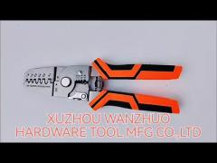 185mm 4Cr13 Wire Stripping & Terminal Crimping Tool ANSI