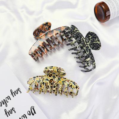 China Hair Accessories Wholesale Custom 9.5cm Colorful Big Hair Claw Cuts Hair Accessories For Women for sale