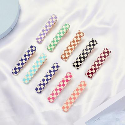 China Cute Hair Accessories Korea Fashion Acrylic Metal Solid Color Hair Clips Multiple Features Jewelry Hair Pins For Women Accessories for sale