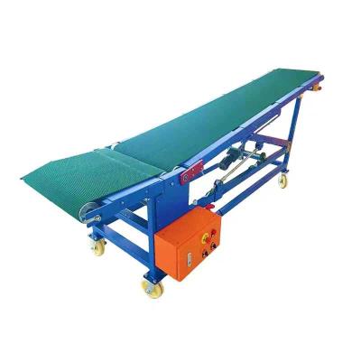 China Structural durabilities 50-100kg bags truck screw conveyor loader, small belt conveyor, PVC belt conveyor machine for sale