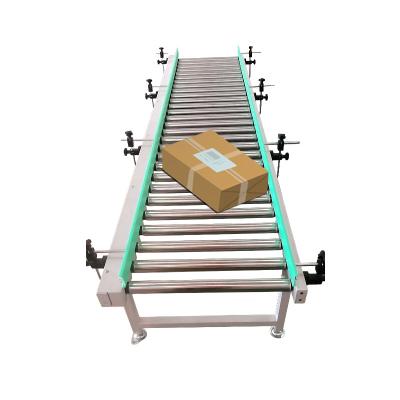 China Sturdy And Durable Adjustable Height Fixed Ribbed Belt Drive 90 Degree Curved Roller Conveyor for sale