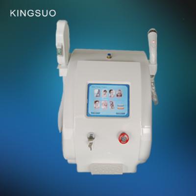 China 2 handles ipl rf for hair removal and wrinkle removal for sale