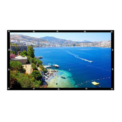 China Portable Home and Outdoor Projector Screen 120 Inch 16:9 HD Portable Movie Projector Screen for Home Theater Play Outdoor Indoor Movie for sale