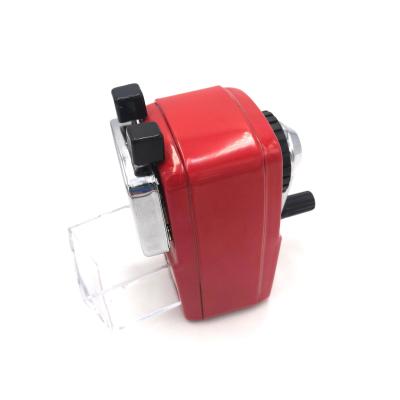 China Hand Held Manual Pencil Sharpener Metal Durable Hole Material Single and Office Shape Blade Simple Stationery Sharpeners for sale