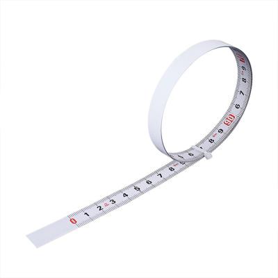 China Durable Self Adhesive Stainless Steel Measuring Tape Ruler Sticker For Carpentry Workbench Adhesive Measuring Tape for sale