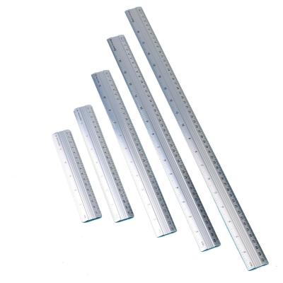 China Durable Aluminum Metal Edge Ruler Straight Ruler Machined Flat To 15cm Professional Woodworking Tools Ruler Measurements for sale