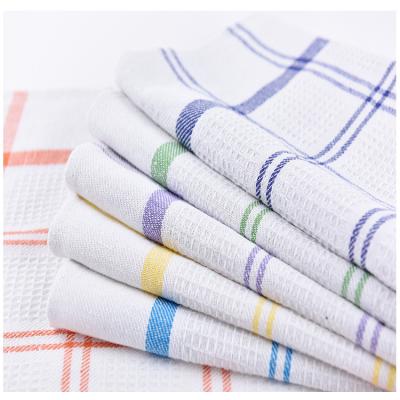 China Jiamei QUICK DRY White Waffle Weave Tea Towel 100% Cotton Dish Towels Kitchen Baking Waffle Kitchen Wholesale for sale