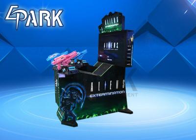 China Indoor arcade video game Aliens shooting game machine with dynamic gun for sale