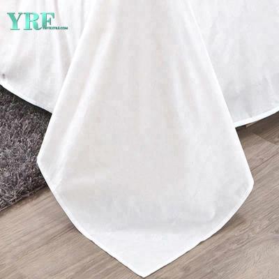 China Disposable Hot Sale Hotel White Cotton Twin Bed Fitted Sheets 400Tc for sale