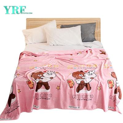 China PORTABLE Very Soft Pink Picnic Cartoon 40X48Inches Painting Fleece Blankets for sale