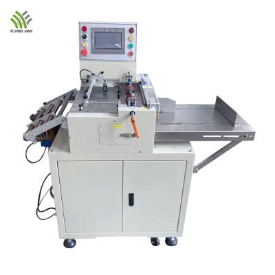 China machinery & High speed automatic material label sheeter sticker roll to cover slitter label roll to sheet cutter for sale