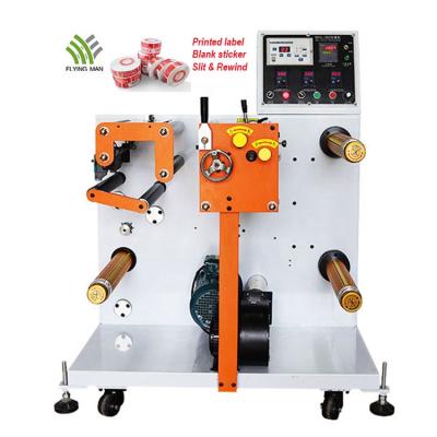 China Garment shops WHL-350 high speed automatic label slitting rewinding machine sticker slitter rewinder for sale