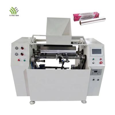 China Food Aluminum Foil Rewinding Machine Kitchen Foil Roll Making Machine Aluminum Foil Rolling Machine for sale