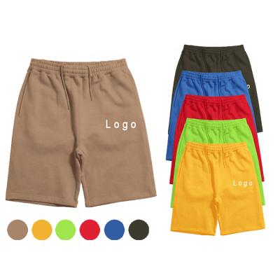 China Hot Selling Wear 100% Terry Anti-Wrinkle Waistband Sporty French Cotton Elastic Gym Short Pants For Men for sale