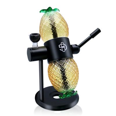 China Custom Metal Logo St ndenglass Pineapple Gravity Hookah For Pineapple Glass Gravity Hookah 360 Gravity Hookah Glass Pineapple for sale