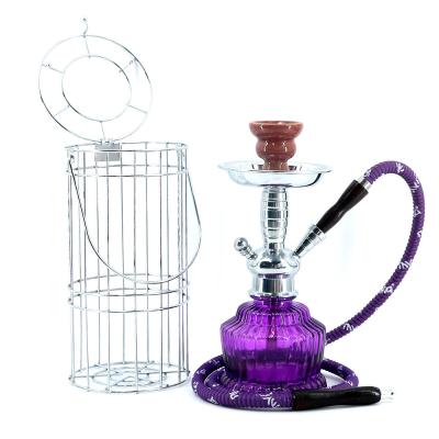 China New high quality stainless steel hookah stainless steel mya aluminum hookah with metal cage for sale