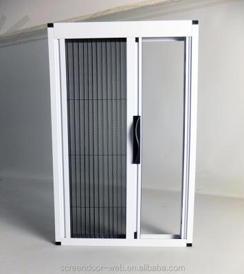 China Home and Commercial Environment DIY Pleated Doors Folding Retractable Mesh Insect Screens for sale