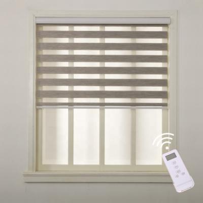 China Modern Intelligent Persianas Battery Powered Wifi Motorized Electric Blind Zebra Blinds for sale